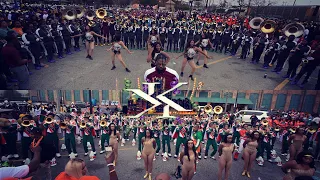 Craigmont High School Vs G. W. Carver High School - Bloody Sunday @ the 2024 Krewe of Bacchus Parade