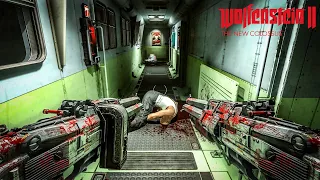 WOLFENSTEIN 2: Bloody Brutal Kills - I'm Death Incarnate! Gameplay (Train Station & Rocket train)