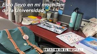 Qué hay en mi mochila de la Universidad (lo que llevo al hospital 🏥👩🏻‍⚕️) | Medicina Veterinaria