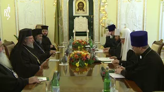 Состоялась встреча Святейшего Патриарха Кирилла с Предстоятелем Кипрской Церкви