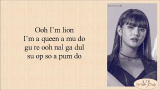 (G)I-DLE ((여자)아이들) - Lion [Queendom] (Easy Lyrics)