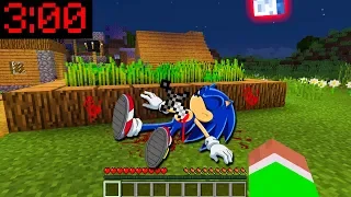 Minecraft PE: WHAT HAPPENED TO SONIC at 3:00AM