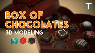 Box of Chocolates - 3D Modeling - Maya, Substance Painter, Marmoset Toolbag