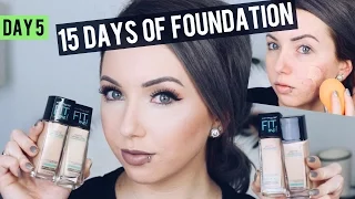 MAYBELLINE FIT ME MATTE + PORELESS Foundation {Review & Demo} 15 DAYS OF FOUNDATION