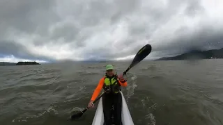 Our First Downwind on the Double Surfski