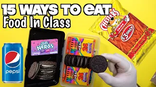 15 Smart Ways To Sneak Food and Candy Into Class Using School Supplies Without Getting Caught