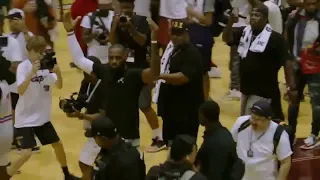 LeBron James pulls up in Seattle to play @ Jamal Crawford's pro-am the CrawsOver