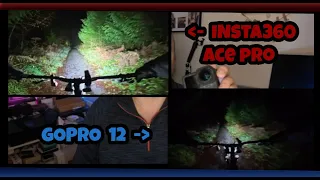 Ultimate Insta360 Ace Pro vs GoPro - Mountain bike Night Test