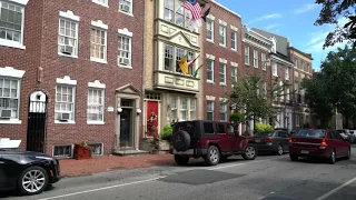 A Brief View of Pine and Spruce Streets in Philadelphia