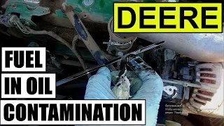 ENGINE OIL LEVEL TOO HIGH? JOHN DEERE 6.8L 4.5L ENGINE OIL GETS DILUTED WITH FUEL | Fixed.