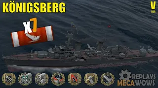 Cruiser Konigsberg 7 Kills & 106k Damage | World of Warships Gameplay
