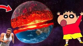 SHINCHAN AND FRANKLIN DESTROYED GOD EARTH PLANET IN SOLAR SMASH | DREAM SQUAD OP