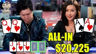 AA v QQ Kitty Kuo vs Toma for all the Money $$! ♠ Live at the Bike!