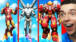 Upgrading IRON MAN Into HULKBUSTER In GTA 5 (Overpowered)