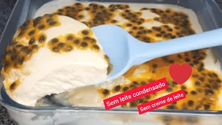 O SEGREDO DO MOUSSE DE MARACUJÁ PERFEITO, COM 3 INGREDIENTE 😱.