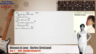 🎸 Woman In Love - Barbra Streisand Guitar Backing Track with chords and lyrics