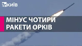 Українські засоби ППО зниили чотири ворожі крилаті ракети