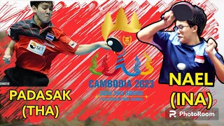 NAEL (INA) VS PADASAK (THA) || WR 470 🆚 WR 291 || MS SEA GAMES 2023 #duniapingpong