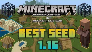 I found the BEST SEED for MINECRAFT 1.16, 1.15, 1.14 [MCPE, Minecraft Bedrock Edition]
