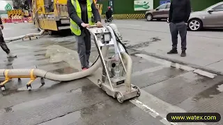 road marking removal- zebra crossing removal- zebra stripes cleaning with high pressure waterjetting