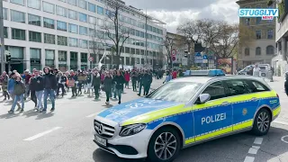 Corona-Demo in Stuttgart: Tausende ignorieren Auflagen
