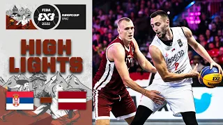 Serbia v Latvia | Men FINAL | Highlights | FIBA 3x3 Europe Cup 2022