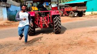 Mahindra 575 di tractor goes to 5 point cultivater filed work..