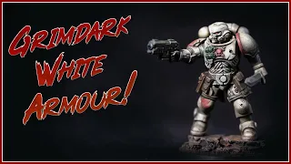 GRIMDARK WHITE SCARS! How I paint Grimdark White Space Marine Armour