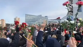 Thousands mourn Belarusian protester who died after arrest | AFP