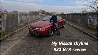 MY NISSAN SKYLINE R32 GTR! Full review and walk around.