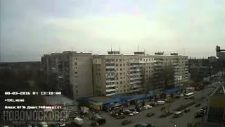 Timelapse 08-03-2016 - Новомосковск, Украина