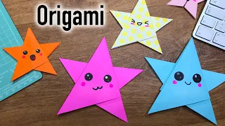 Cómo hacer una ESTRELLA de papel SUPER FÁCIL | LUNA MIA ORIGAMI 6