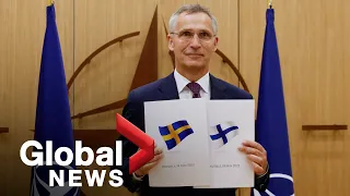 Finland and Sweden submit applications for NATO membership