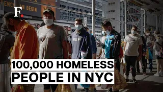 US: New York City Sees Record-High 100,000 Homeless People Spurred By an Influx of Migrants