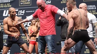 UFC 194 Conor McGregor vs. Jose Aldo Main Event Weigh-in and Faceoff