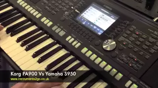 Korg PA900 VS Yamaha S950 Keyboard Demo