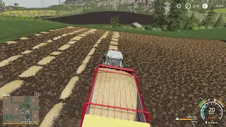 Sprzedaż słomy oraz Karmienie Koni / Farming Simulator 19 odc 2