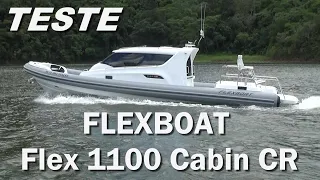 Flex 1100 Cabin CR - Segurança, conforto, estabilidade - Minuto Náutico - Marcio Dottori - Vídeo 308