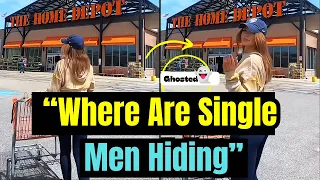 Single Women "FINDING HUSBANDS" At Home Depot | Where Are Single Men| Women Hitting The Wall(Story3)