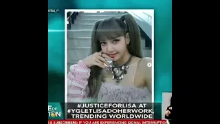 Lisa was featured on GMA news Philippines . #YGLetLisaDoHerWork #YGTalkToUs