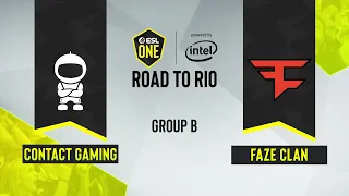 CS:GO - FaZe Clan vs. c0ntact Gaming [Dust2] Map 2 - ESL One Road to Rio - Group B - EU