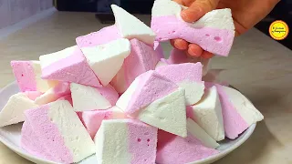 Marshmallow Recipe marshmallow two Color marshmallow Dessert without baking