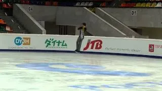 Хавьер  Фернандес Javier Fernandez Тренировка  22 11 13 Гран -При Москва