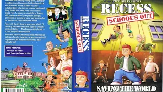 Opening To Recess School's Out 2001 VHS in Reverse