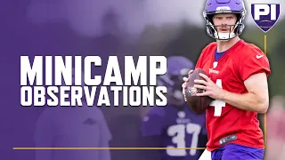 Sam Darnold and J.J. McCarthy are looking very different at Vikings mincamp