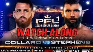 Clay Collard vs Jeremy Stephens Livestream 2022 PFL 1 Watch Along