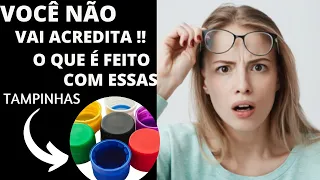 IDEIAS Criativas com Tampinhas e  Garrafa Pet reciclagem