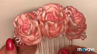 Цветы из ткани 🌸. Ribbon flowers 🌸 Flores de la cinta 🌸