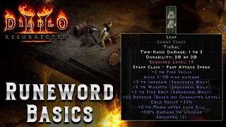 Diablo 2 Resurrected - Beginner Rune Word Guide - Normal difficulty