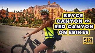 Amazing eBike Rides - Bryce Canyon to Red Canyon Utah | 4K Relax